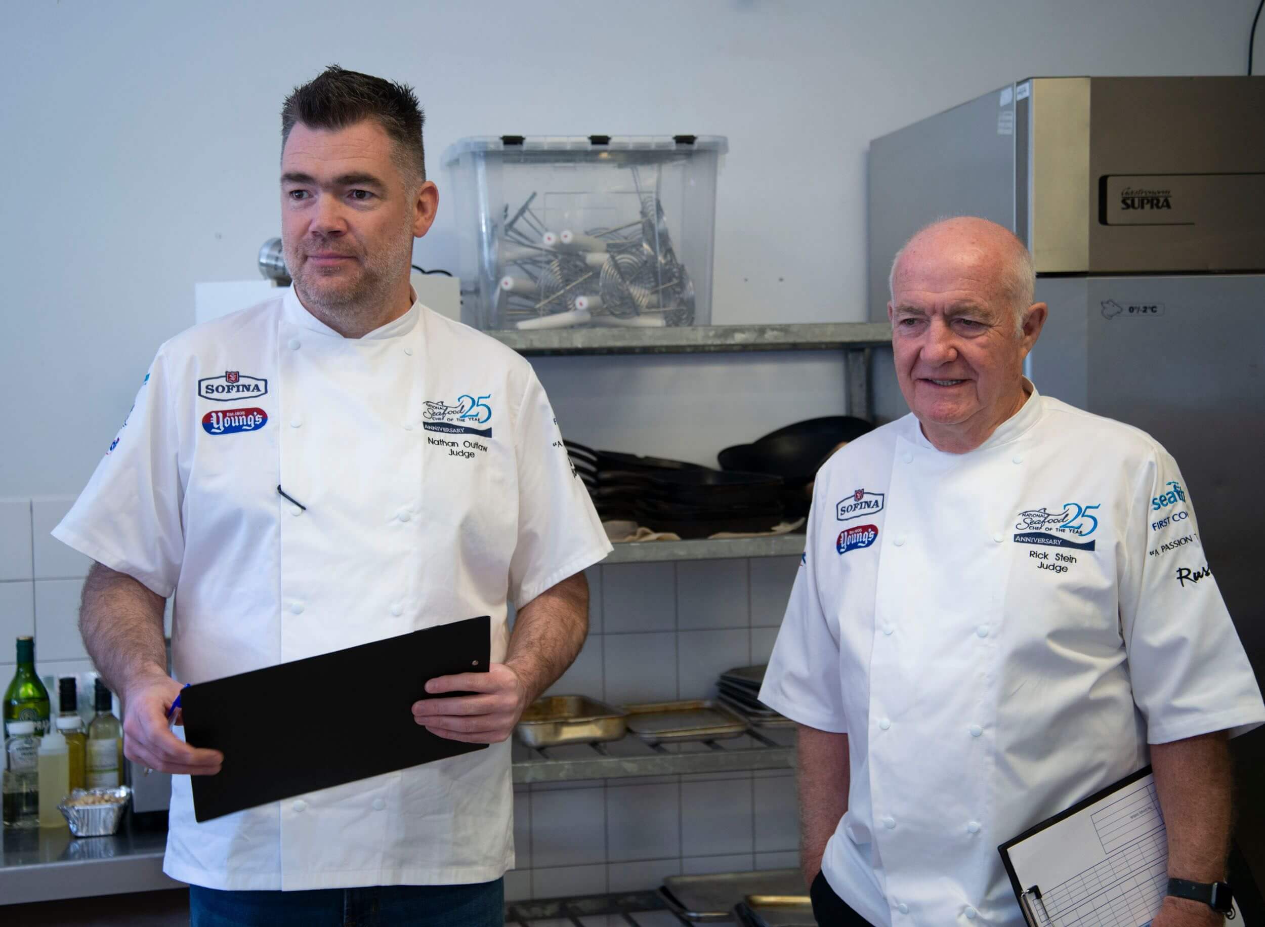 Seafood Chef of the Year judges Nathen Outlaw and Rick Stein